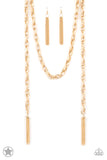 SCARFed for Attention - Gold - Necklace - Paparazzi Accessories