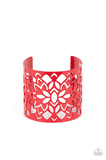 Hacienda Hotspot - Red Floral Bracelet