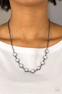 Starlit Socials - Black - Necklace - Paparazzi Accessories