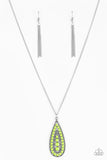 Tiki Tease – Green – Necklace - Paparazzi Accessories